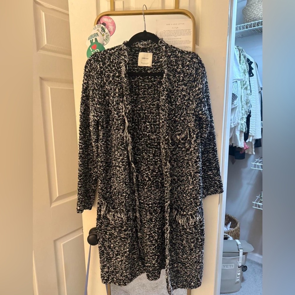 Zara Black and White Women's Cardigan